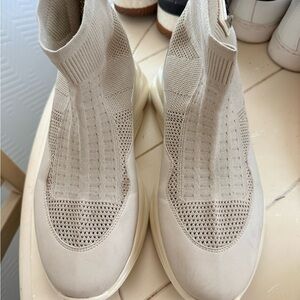 Philipp Plein Beige Knit Sneakers